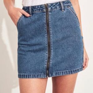 *4/$24* A&F Zip-front Denim Skirt